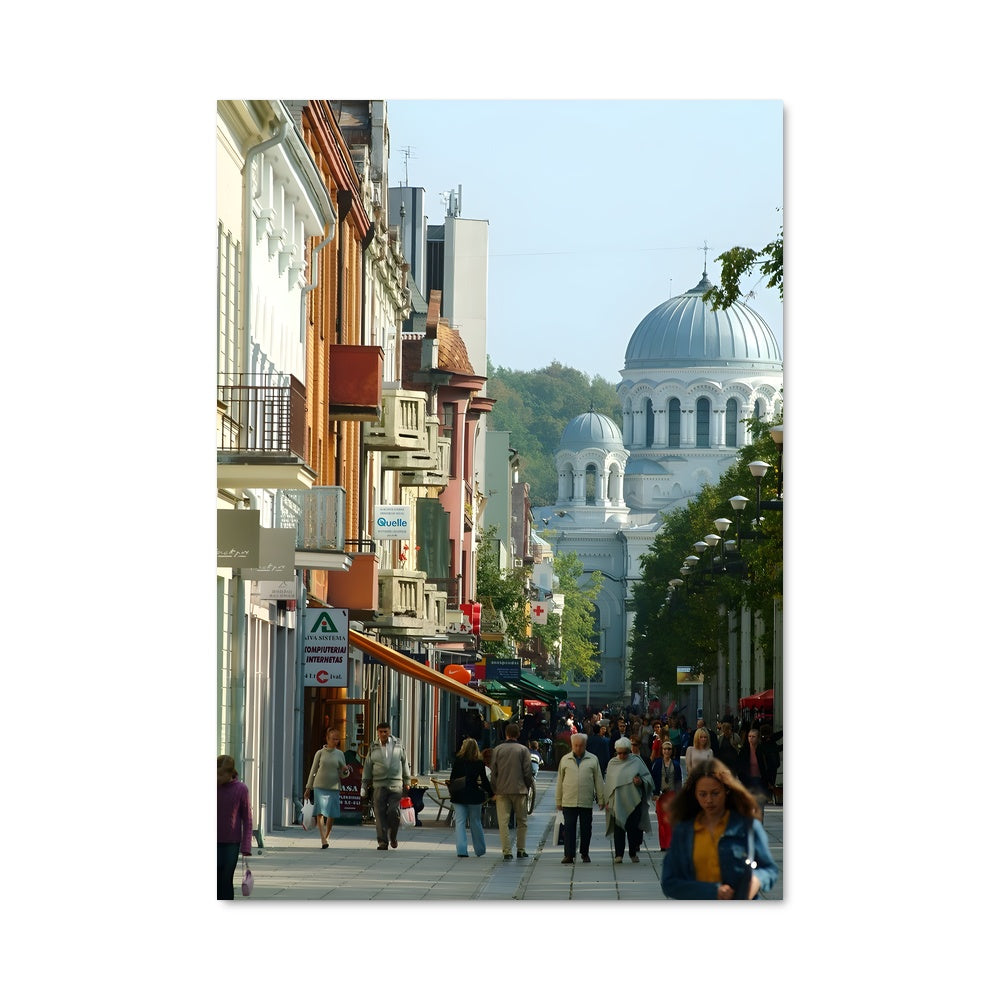 Poster Promenade à Kaunas