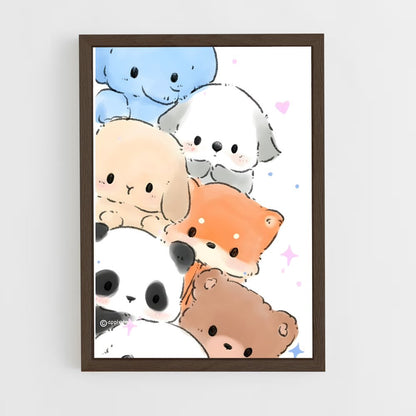 ap-kawaii-6 cadre Bois foncé