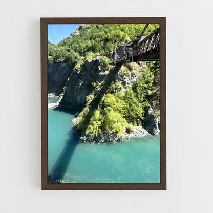 ap-kawarau gorge bridge-1 cadre Bois foncé