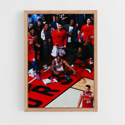 ap-kawhi leonard-5 cadre Bois clair