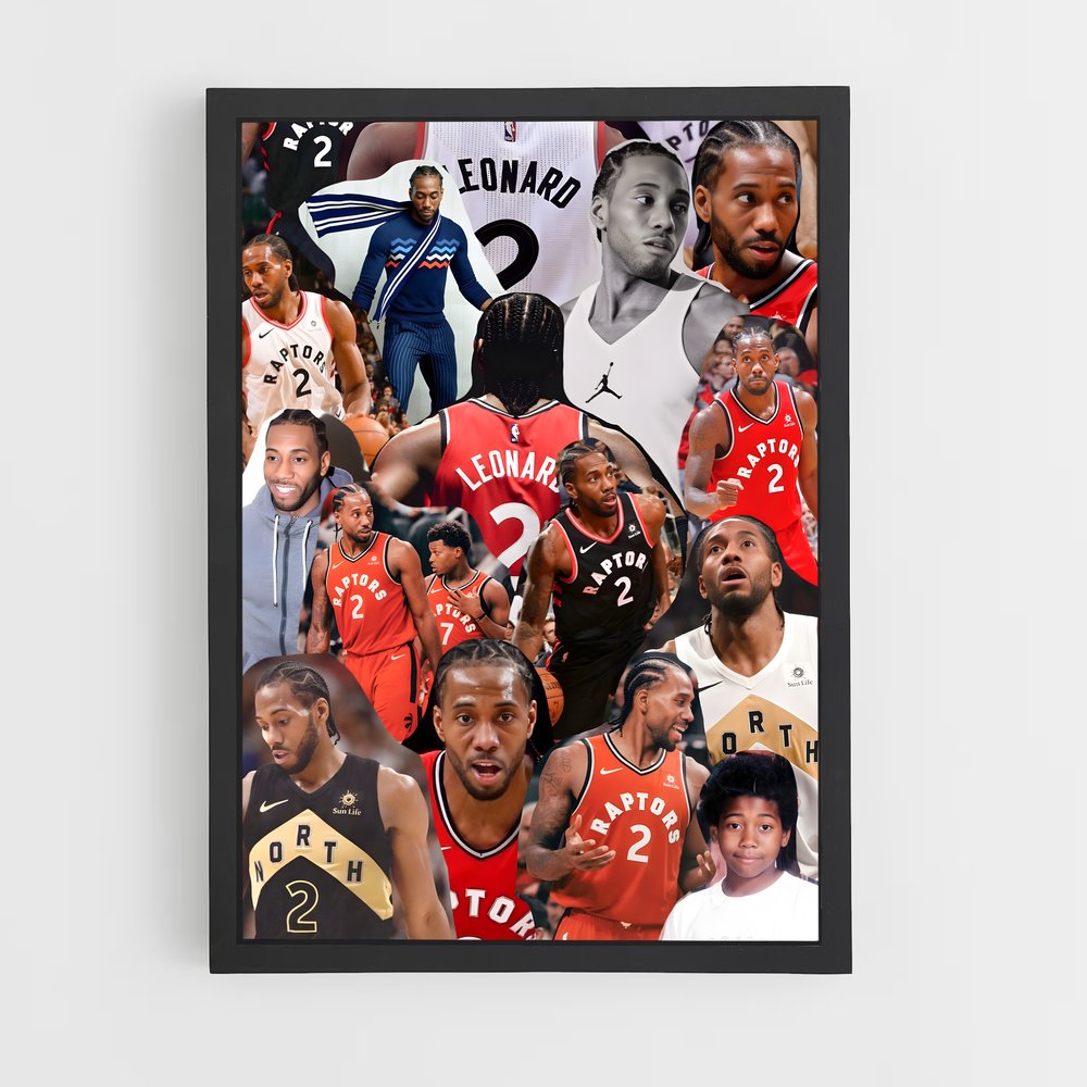 ap-kawhi leonard-6 cadre Noir