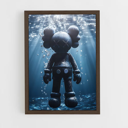 ap-kaws-14 cadre Bois foncé