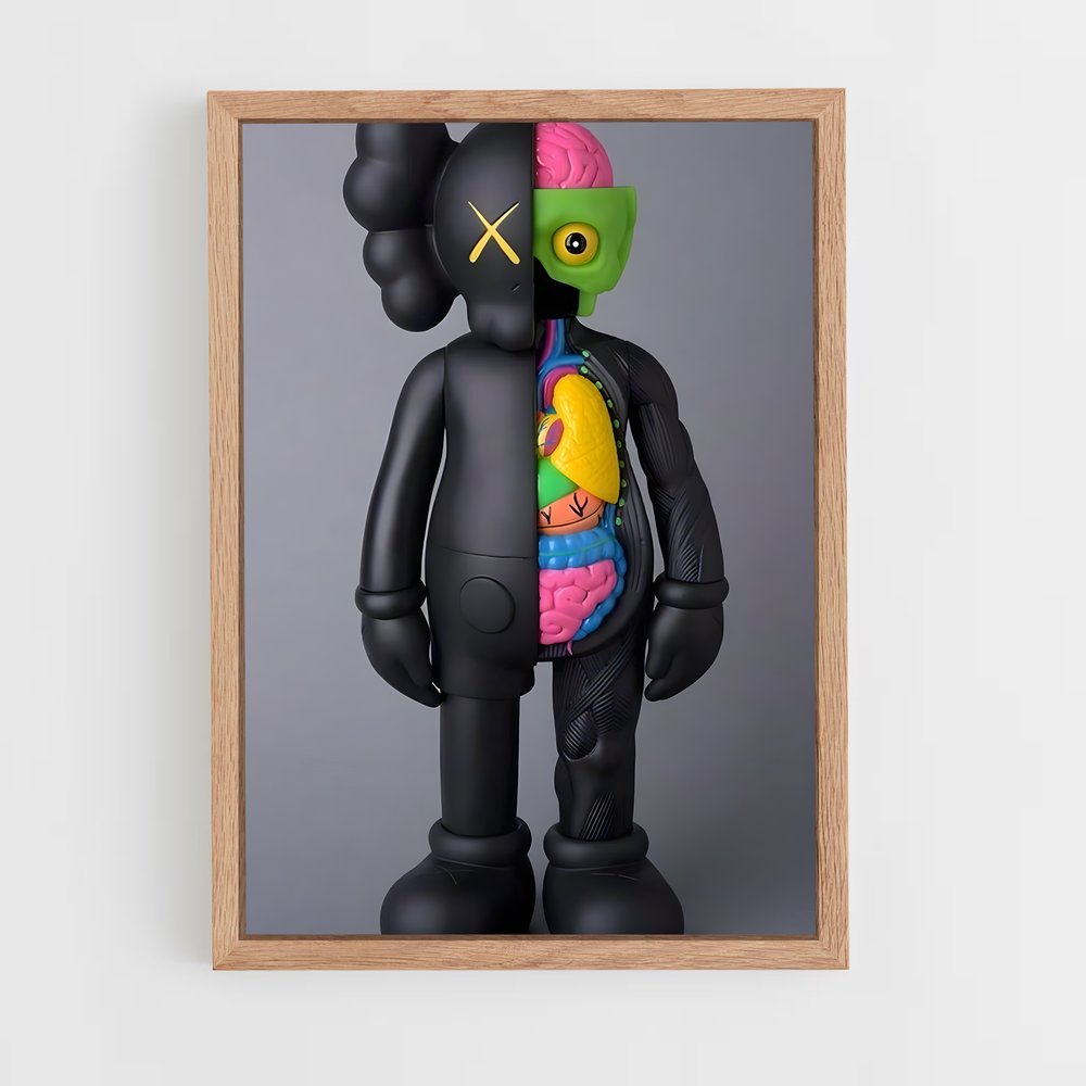 ap-kaws-15 cadre Bois clair