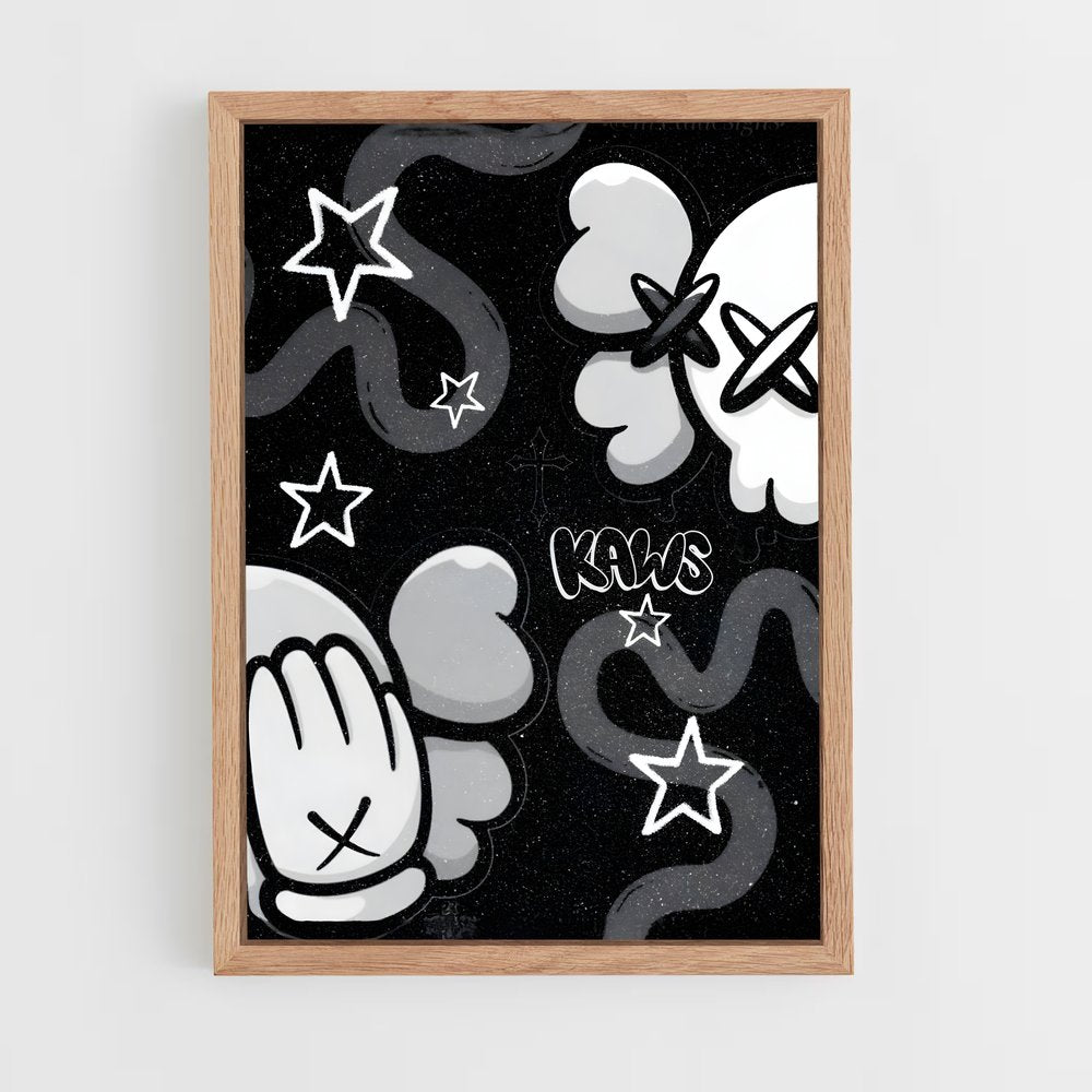 ap-kaws-8 cadre Bois clair