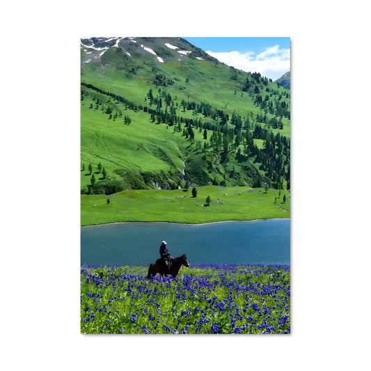 Poster Cheval des Fleurs