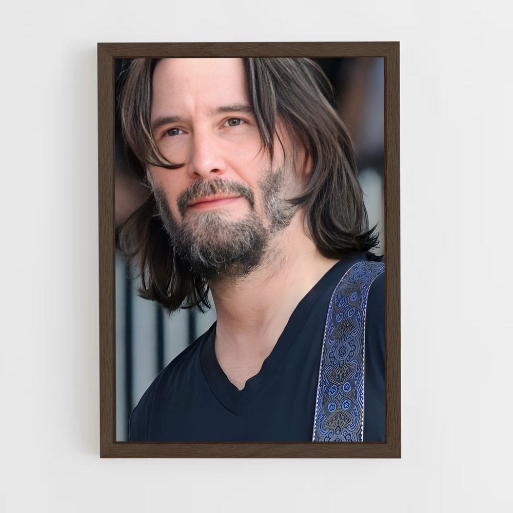 ap-keanu reeves-10 cadre Bois foncé