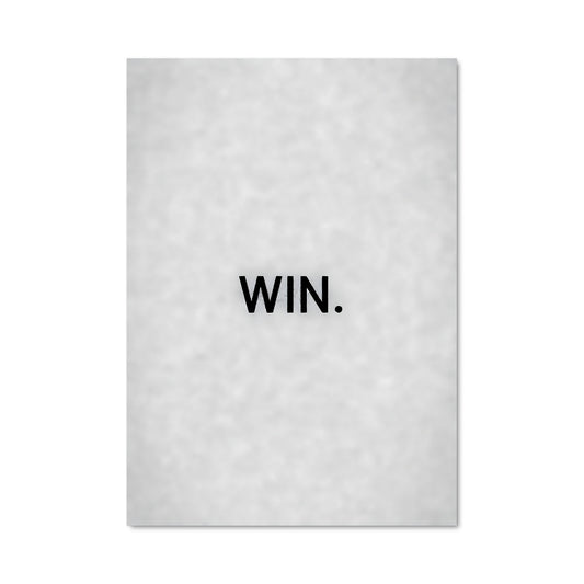 Poster Vainqueur Noir
