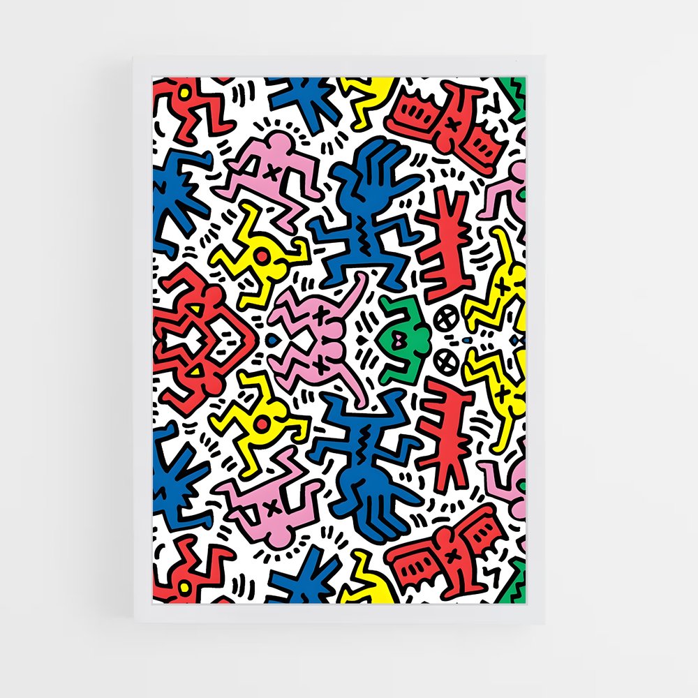 ap-keith haring-2 cadre Blanc