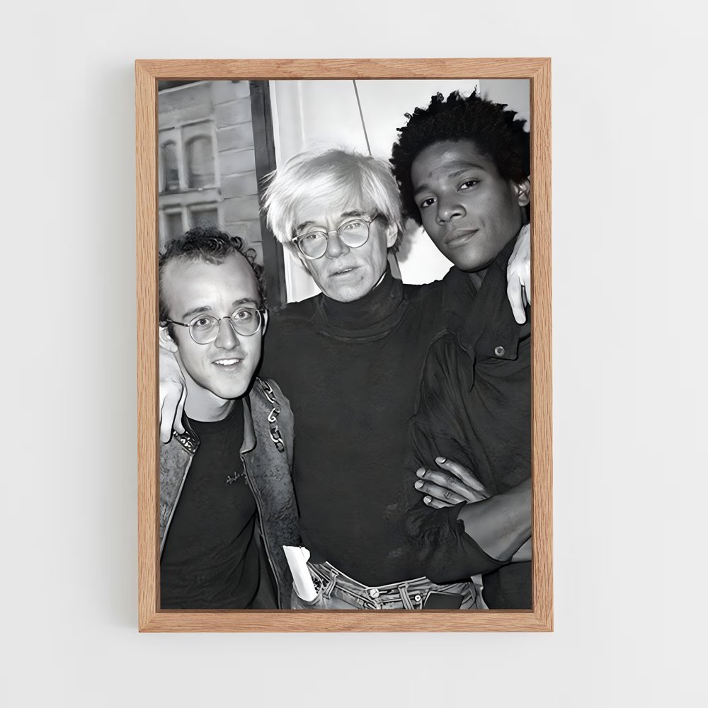 ap-keith haring-7 cadre Bois clair