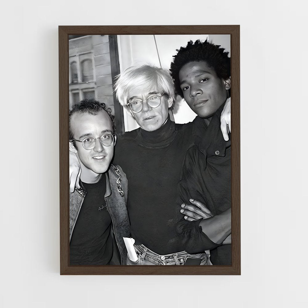 ap-keith haring-7 cadre Bois foncé