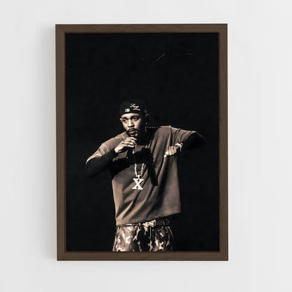 ap-kendrick lamar-7 cadre Bois foncé