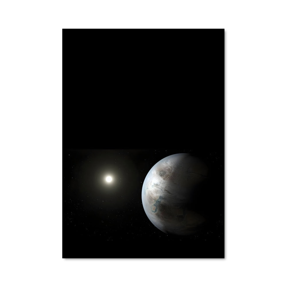 Poster Kepler et sa Lune
