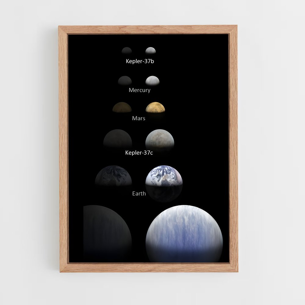 ap-kepler planets-1 cadre Bois clair