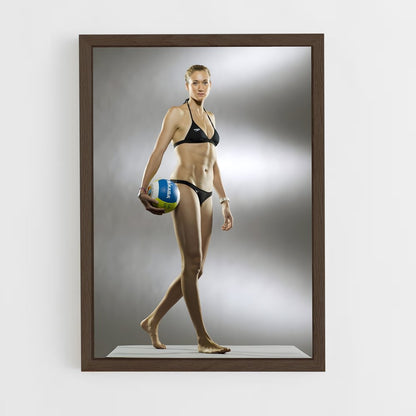 ap-kerri walsh jennings-2 cadre Bois foncé