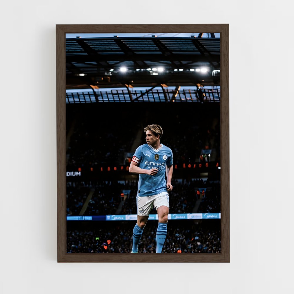 ap-kevin de bruyne-9 cadre Bois foncé