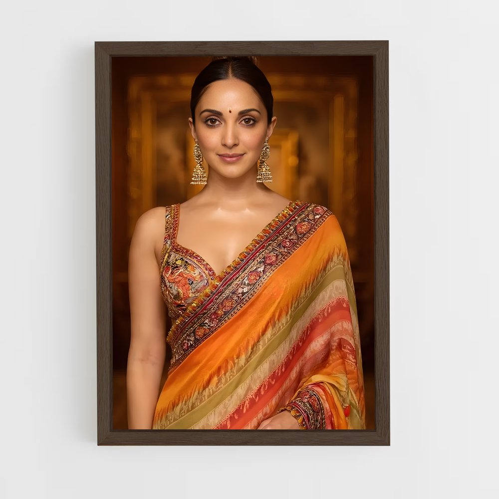 ap-kiara advani-10 cadre Bois foncé