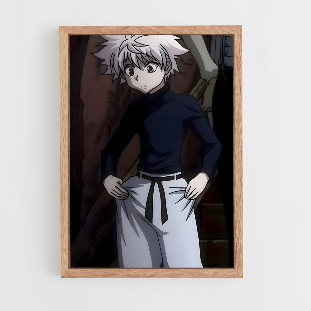 ap-killua zoldyck-3 cadre Bois clair