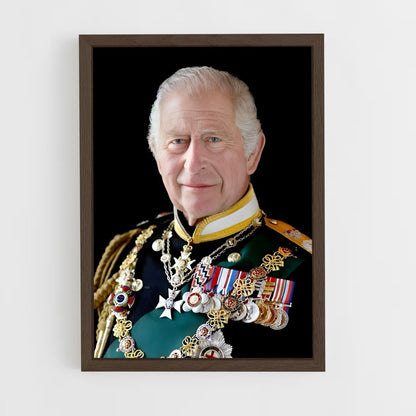 ap-king charles iii-3 cadre Bois foncé