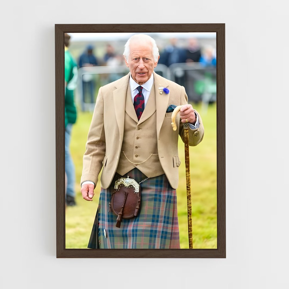 ap-king charles iii-6 cadre Bois foncé