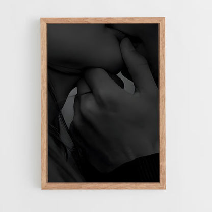ap-kissing lips-4 cadre Bois clair