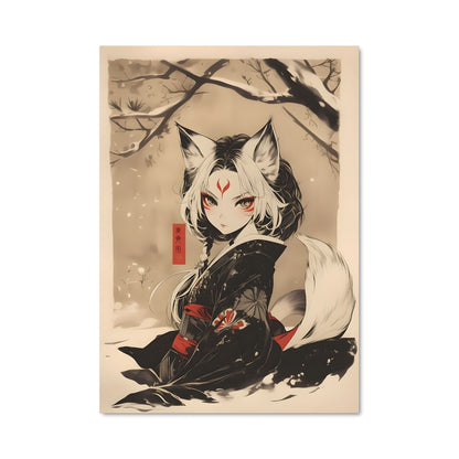 Poster Femme Renarde