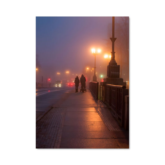 Poster Promenade Brumeuse