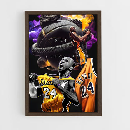 ap-kobe bryant-6 cadre Bois foncé