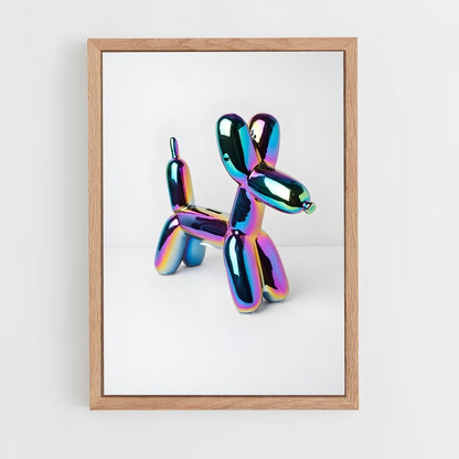 ap-koons balloon dog-4 cadre Bois clair