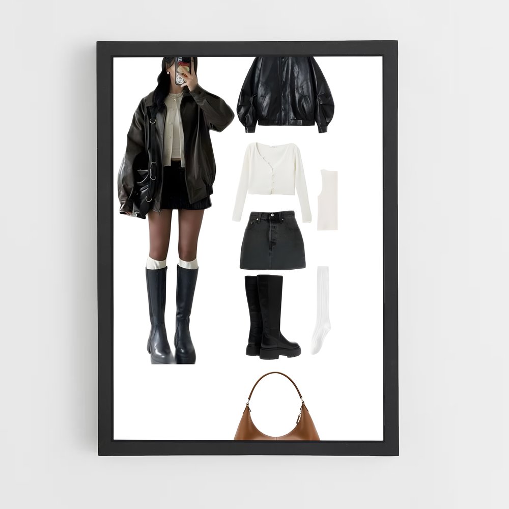 ap-korean fashion-3 cadre Noir