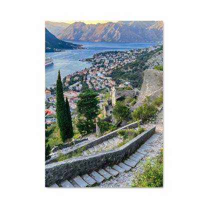 Poster Vue Élevée sur Kotor