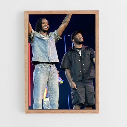 ap-krept and konan-1 cadre Bois clair