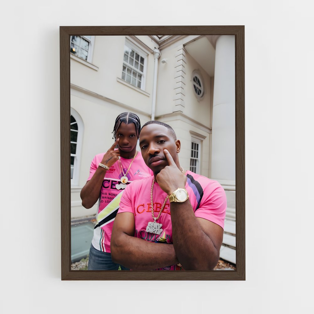 ap-krept and konan-3 cadre Bois foncé