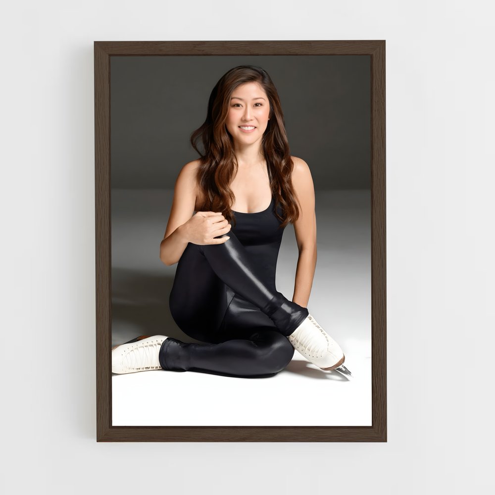 ap-kristi yamaguchi-2 cadre Bois foncé