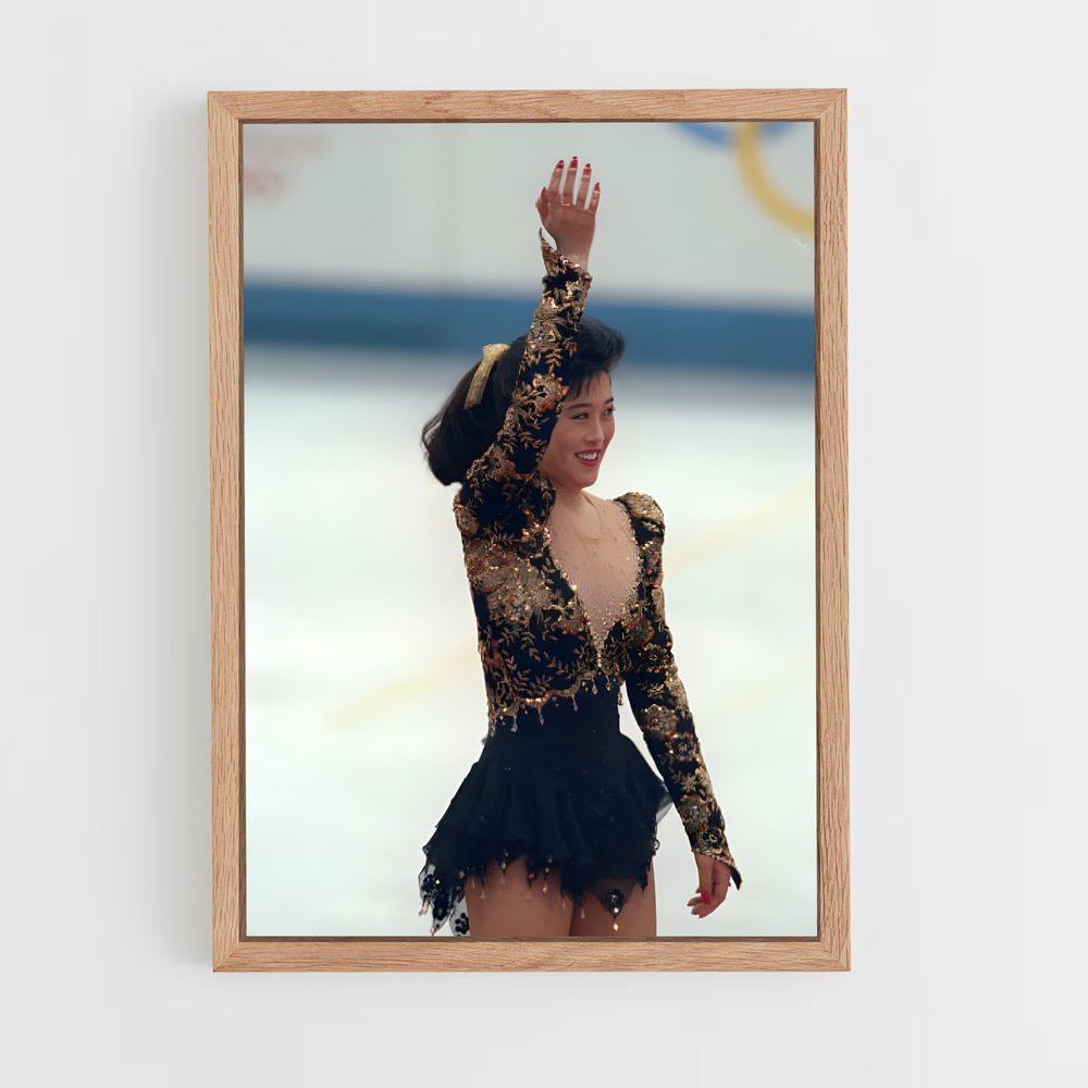 ap-kristi yamaguchi-3 cadre Bois clair