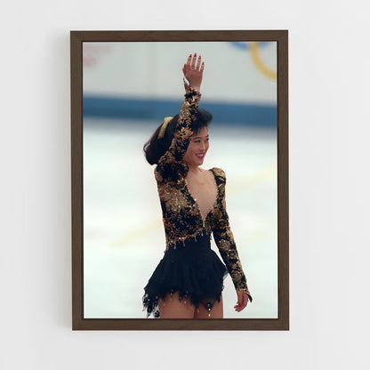 ap-kristi yamaguchi-3 cadre Bois foncé
