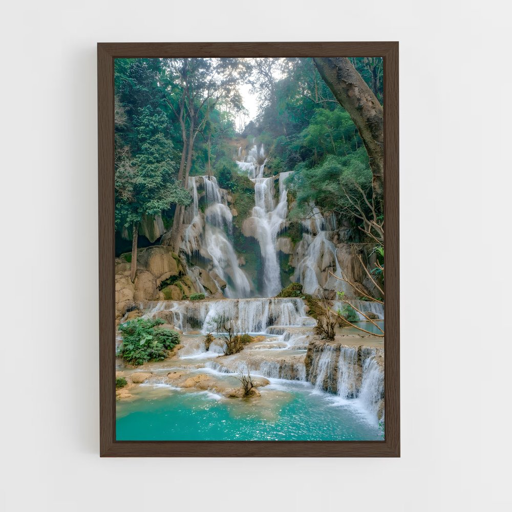 ap-kuang si falls-3 cadre Bois foncé