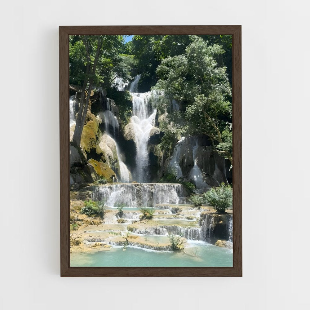 ap-kuang si falls-4 cadre Bois foncé