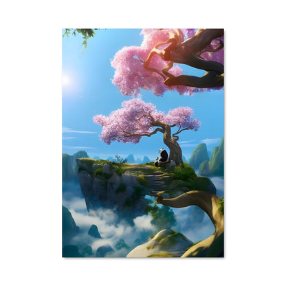 Poster Panda Céleste