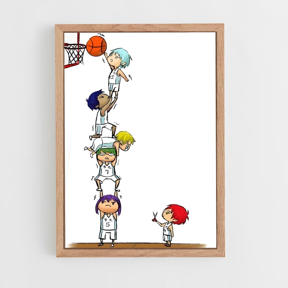 ap-kuroko no basket-3 cadre Bois clair