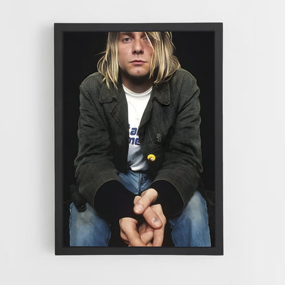 ap-kurt cobain-1 cadre Noir