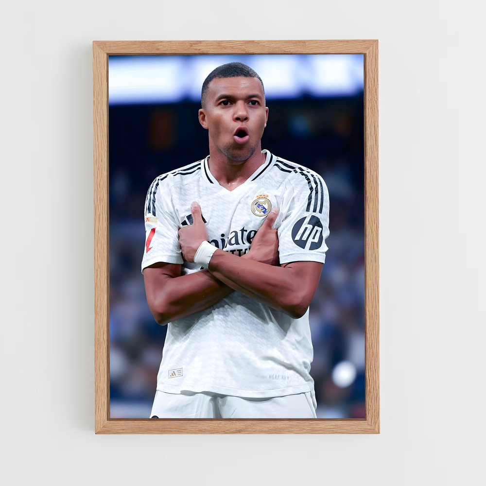 ap-kylian mbappe-1 cadre Bois clair
