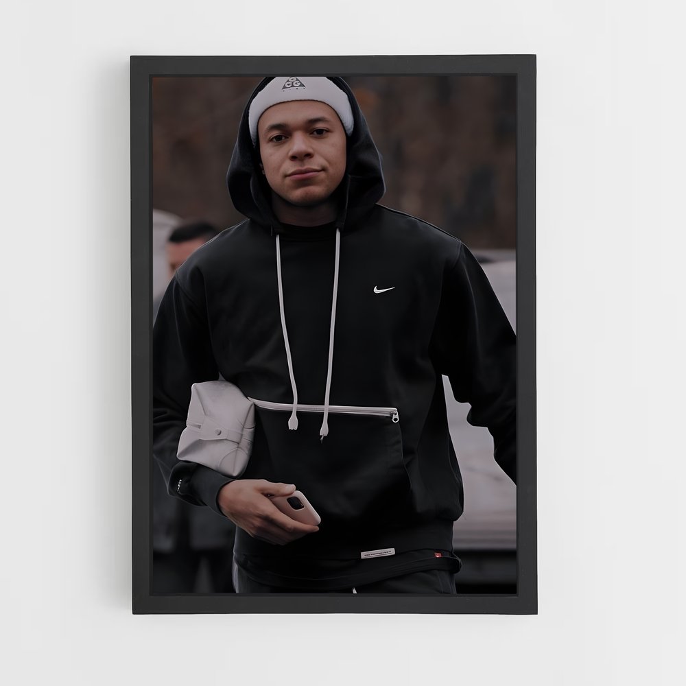 ap-kylian mbappe-6 cadre Noir