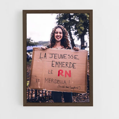 ap-la france insoumise-3 cadre Bois foncé