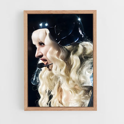 ap-lady gaga-6 cadre Bois clair