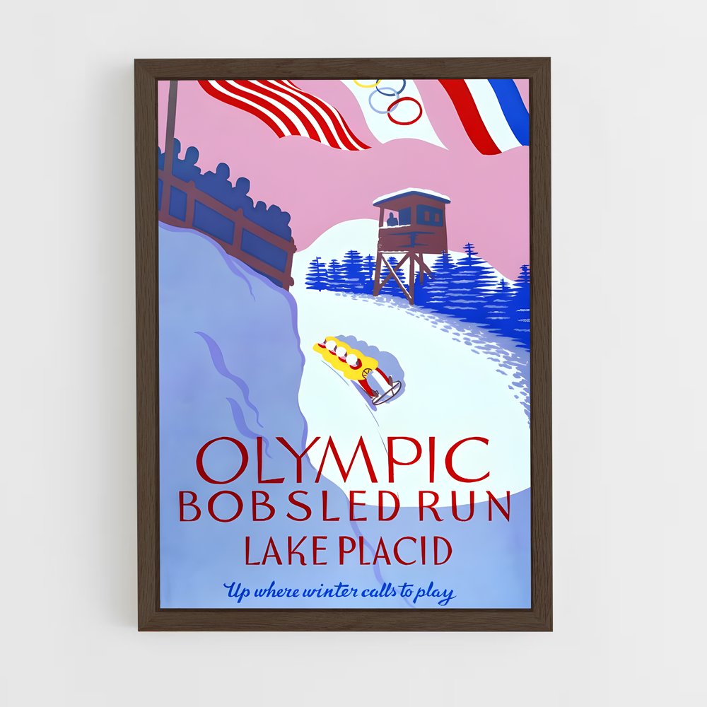 ap-lake placid 1932-1 cadre Bois foncé
