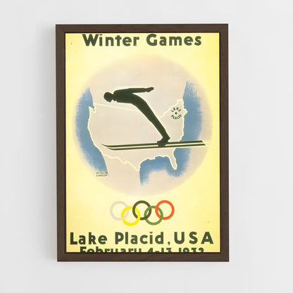 ap-lake placid 1932-2 cadre Bois foncé