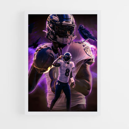ap-lamar jackson-7 cadre Blanc
