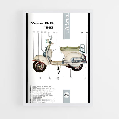 ap-lambretta li-2 cadre Blanc