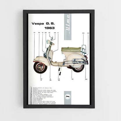 ap-lambretta li-2 cadre Noir