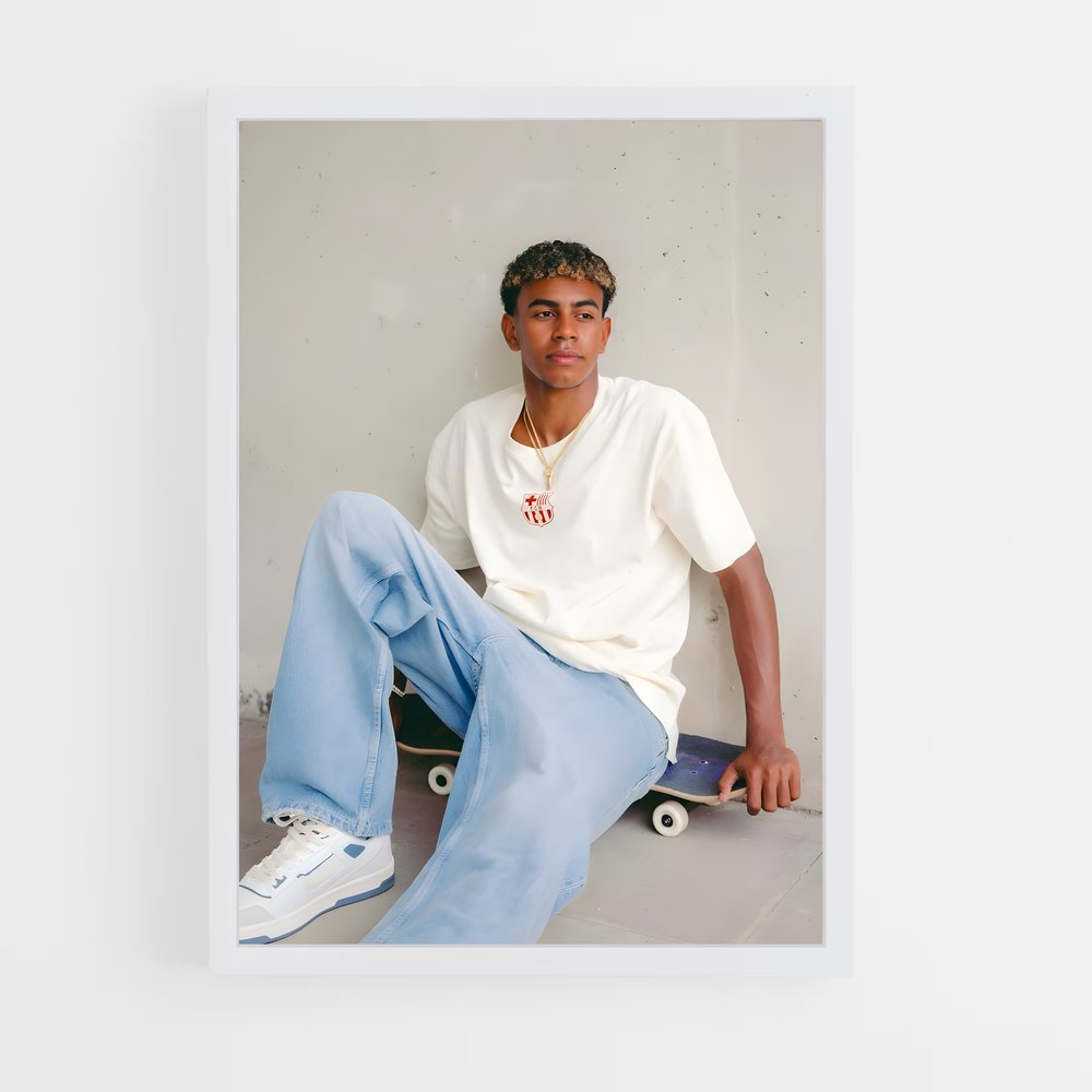 ap-lamine yamal-11 cadre Blanc